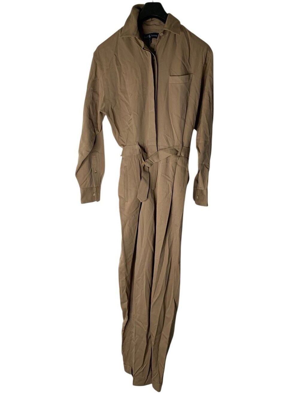 Vintage Ralph Lauren 100% wool utility jumpsuit Top Gun women's size 8